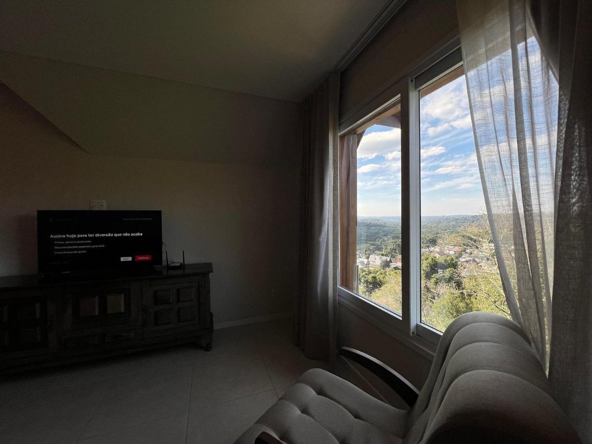 Vista 161 Apto Em Gramado Com Vista Espetacular 外观 照片