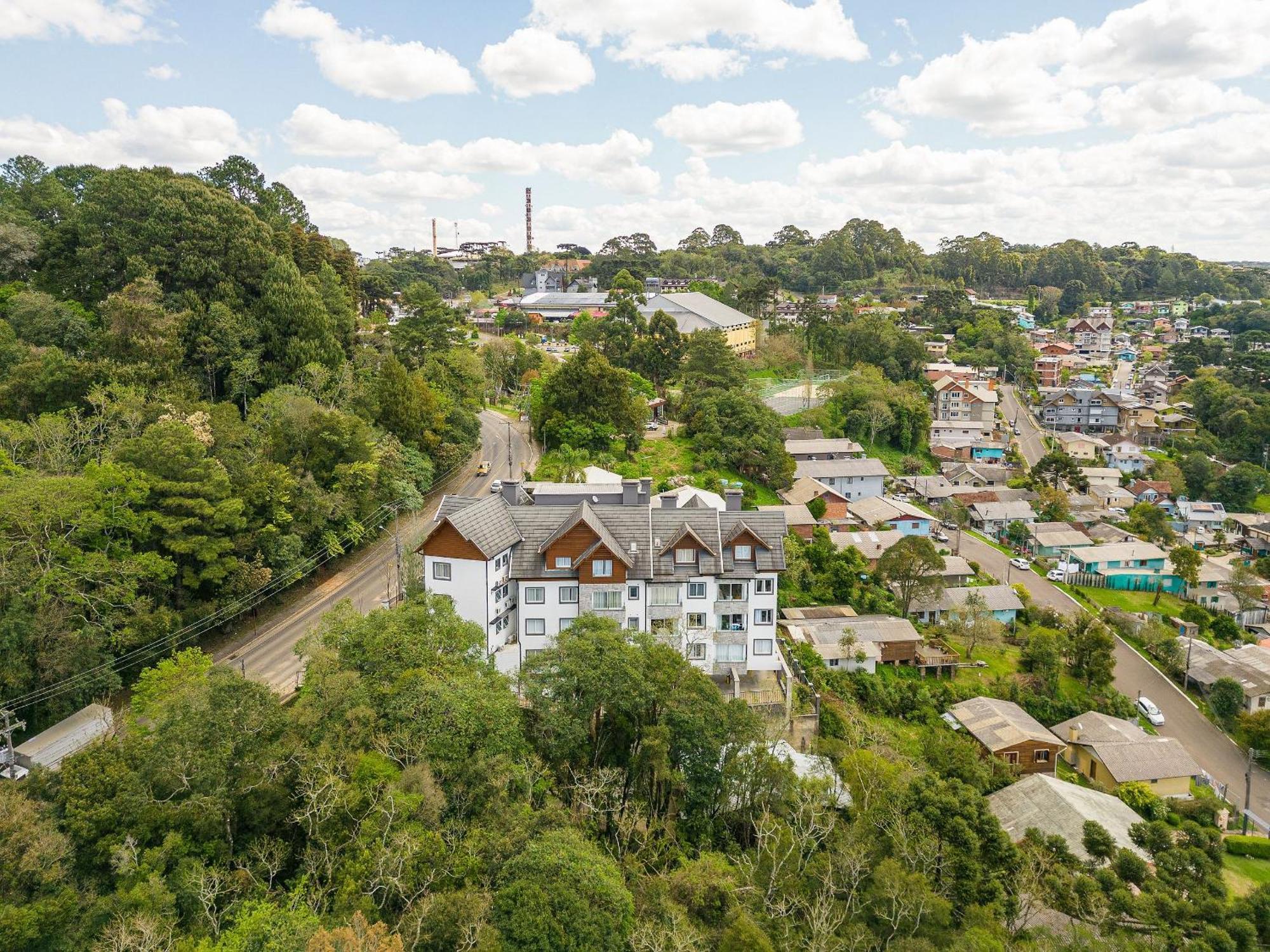 Vista 161 Apto Em Gramado Com Vista Espetacular 外观 照片