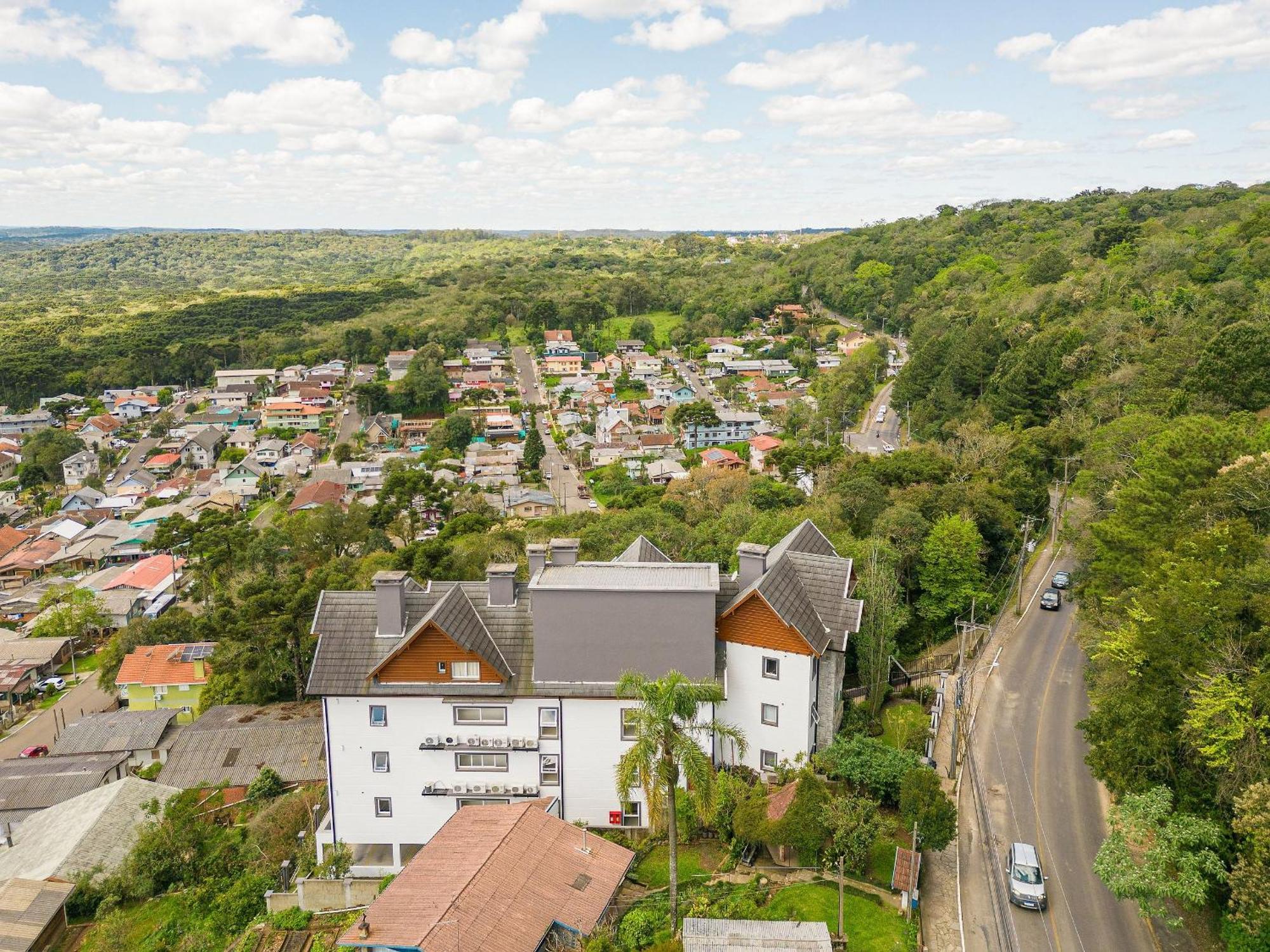 Vista 161 Apto Em Gramado Com Vista Espetacular 外观 照片
